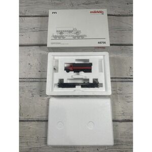 Märklin H0 48756 DB Heavy-Duty Flat Car w/ MAN F8 Fire Truck MHI Exclusive NIB